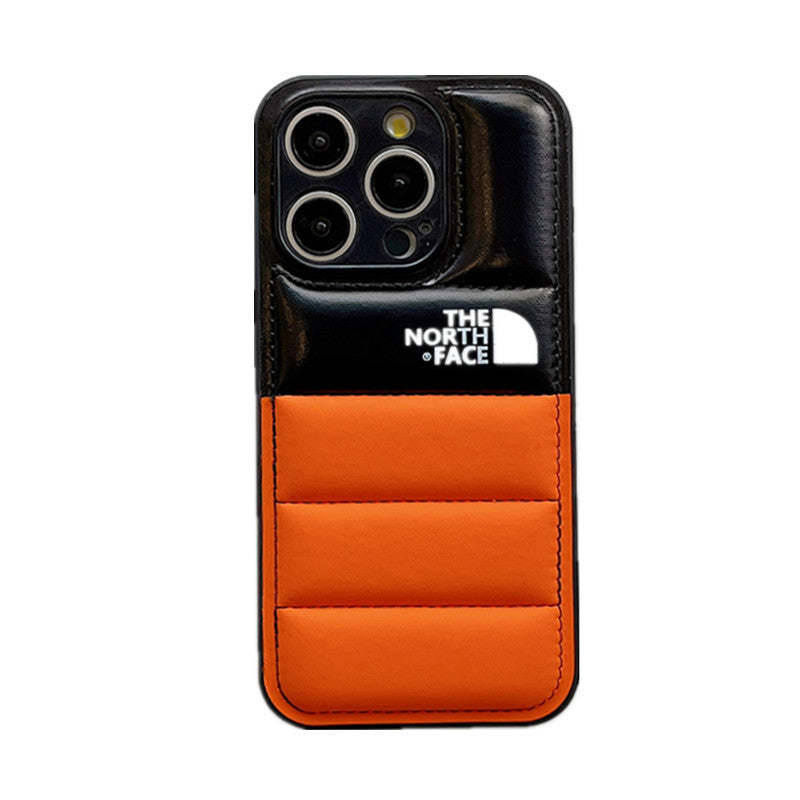 The North Face Colorblock Down Jacket iPhone Case