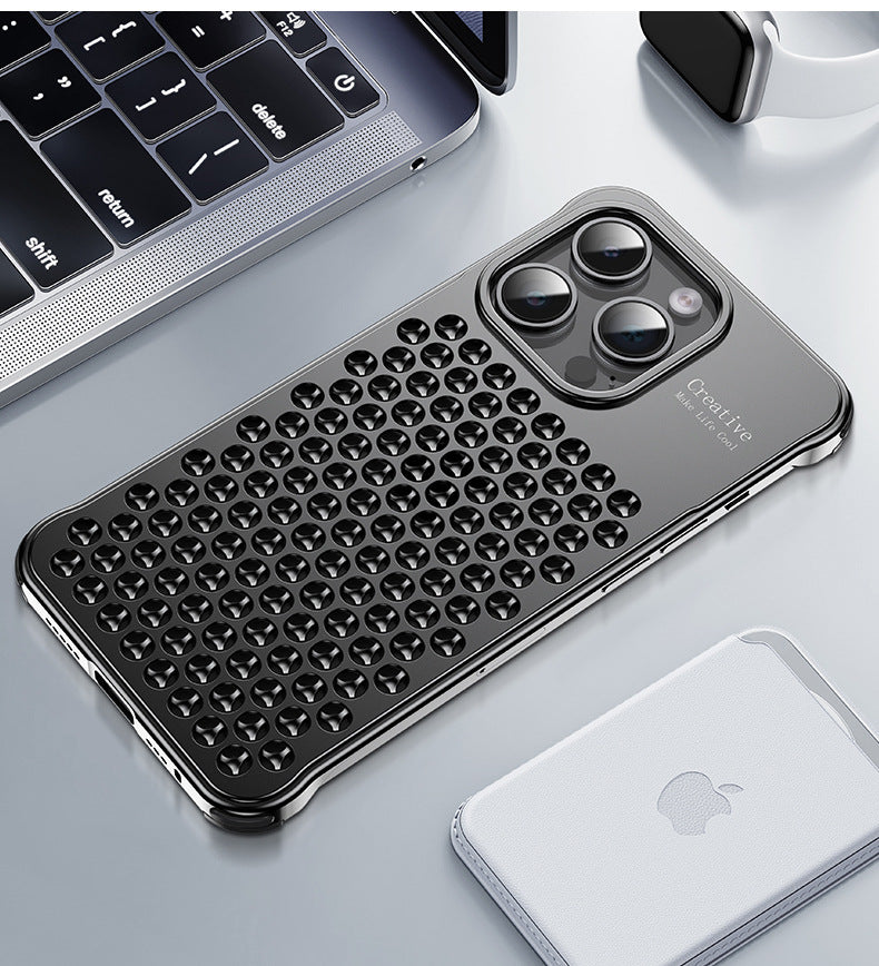 Metal Aluminum Honeycomb Cooling iPhone Case