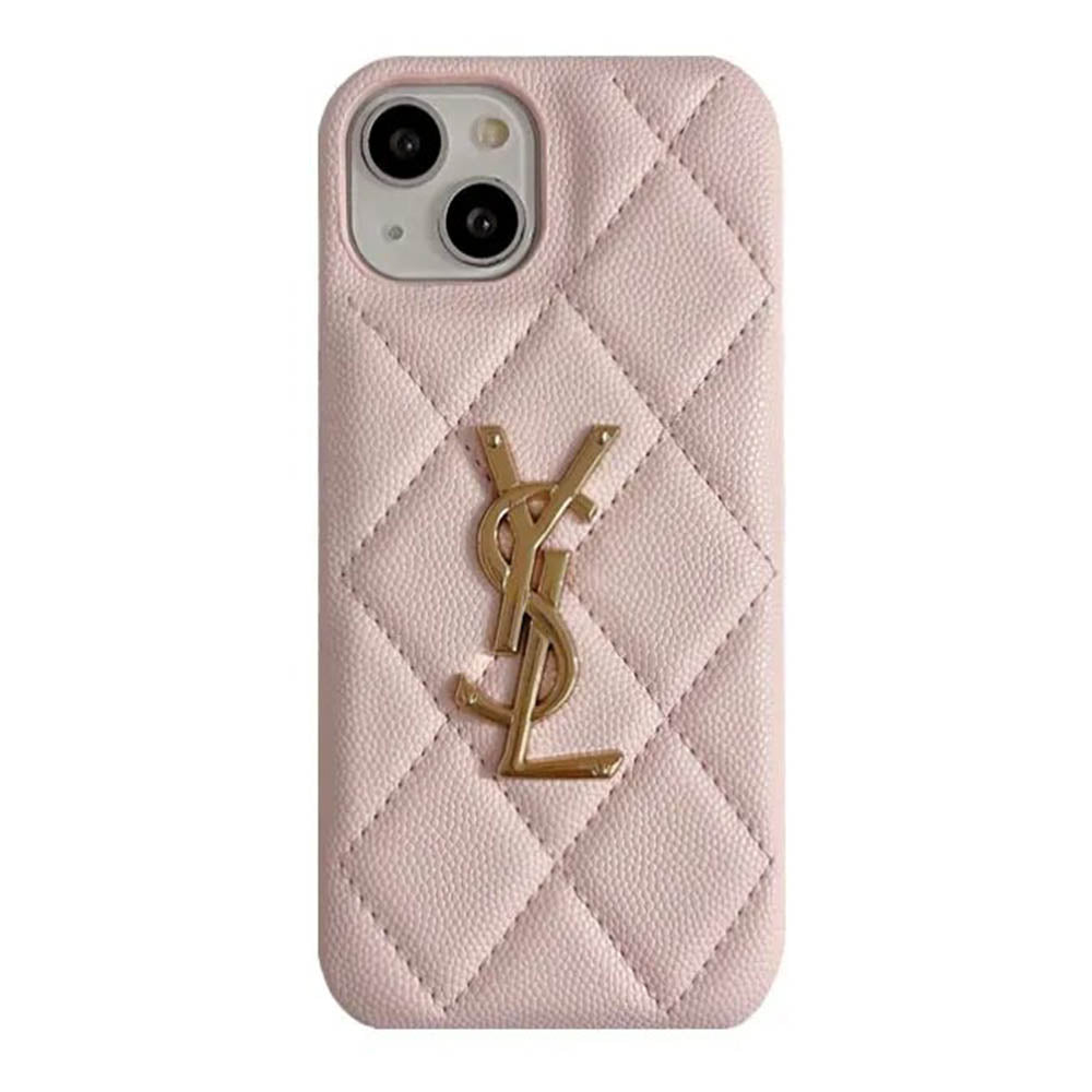 YSL Luxury Leather iPhone Case