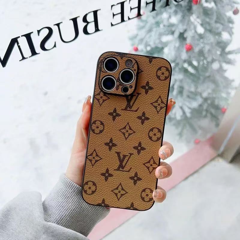 Monogram L Vintage Leather iPhone Case