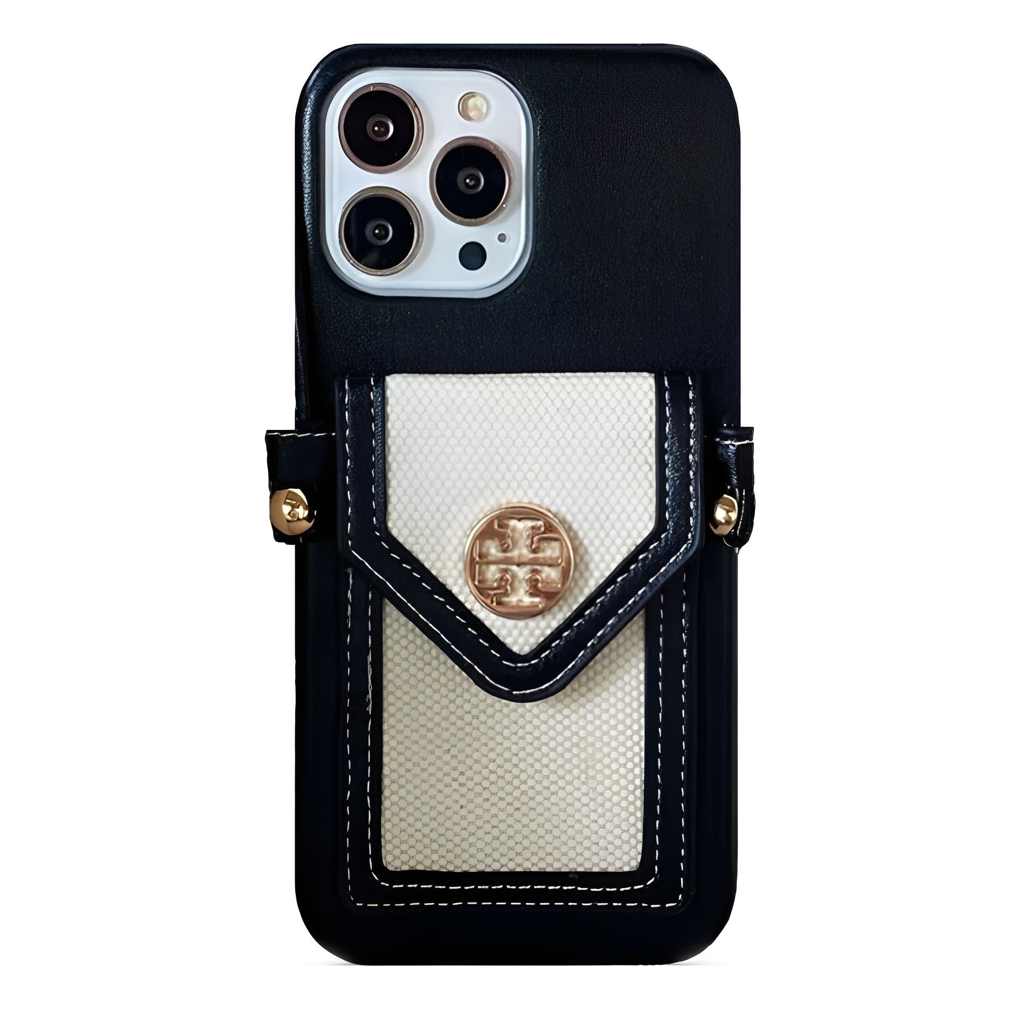 Tory Burch Leather iPhone Wallet Case With Crossbody Strap