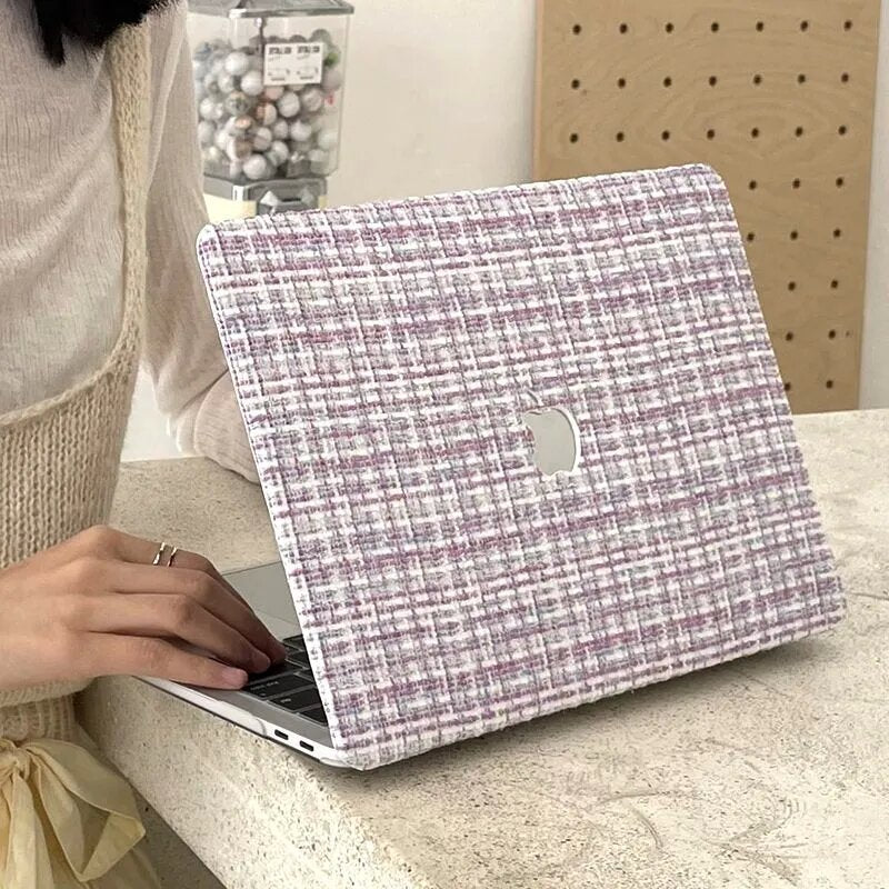 Woven Fiber Velvet Purple MacBook Case