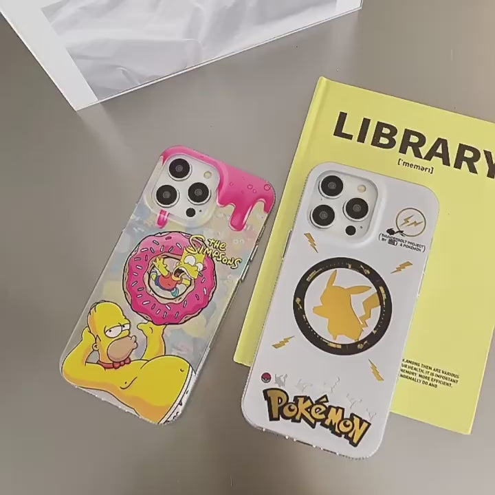 Pikachu×The Simpsons Magsafe iPhone Case