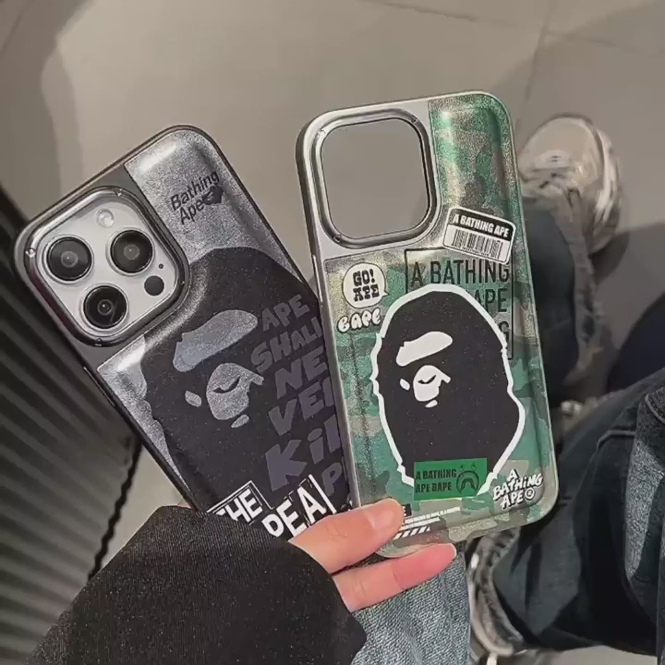 BAPE Camouflage Label iPhone Case