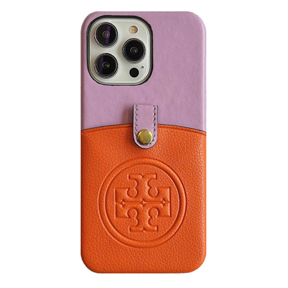 Tory Burch Luxurious Leather iPhone Wallet Case