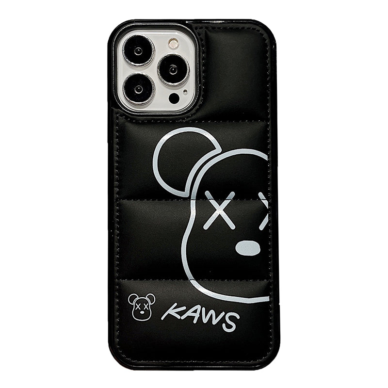 Kaws Black Down Jacket iPhone Case