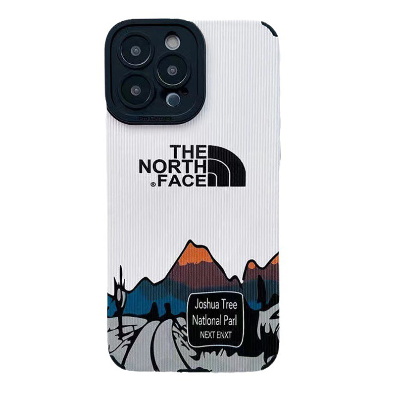 The North Face Vertical Grain texture Goad iPhone Case