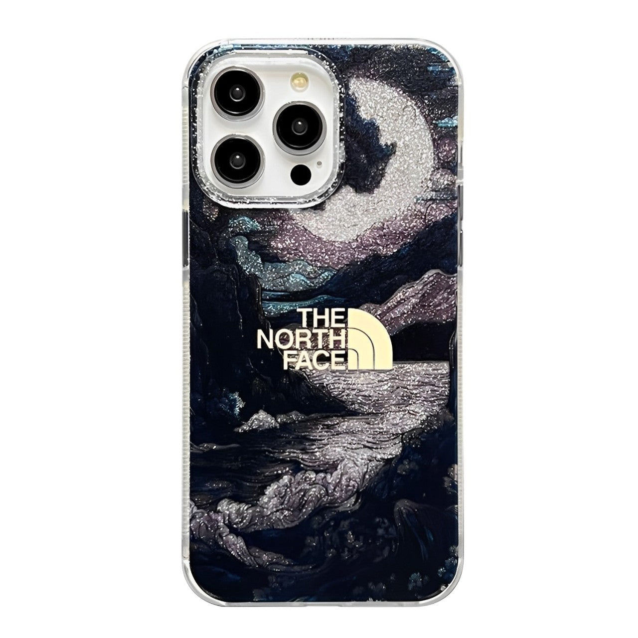 Chrome Hearts × The North Face  iphone Case Liquid Silver