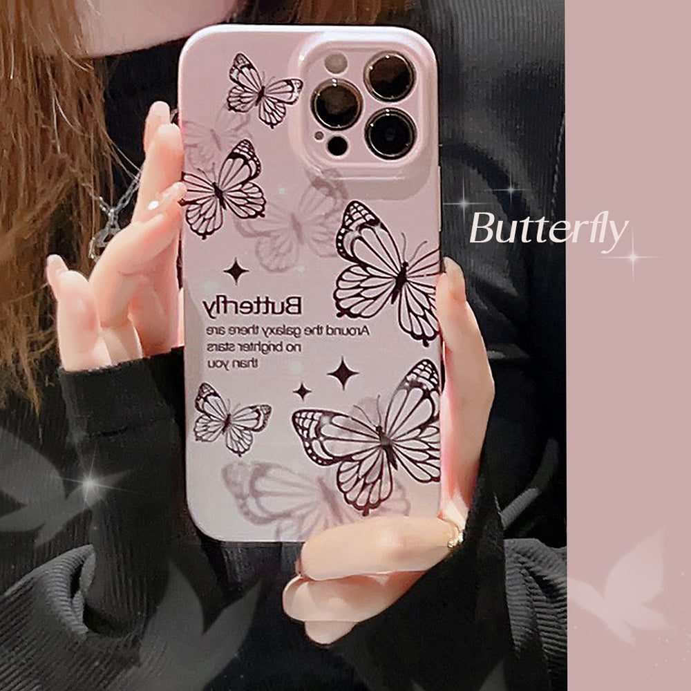 Phantom Black Butterfly iPhone Case
