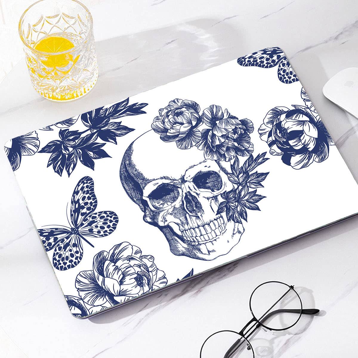 Skeleton in Flower | Macbook case customizable Logo shines through - BELKCASE