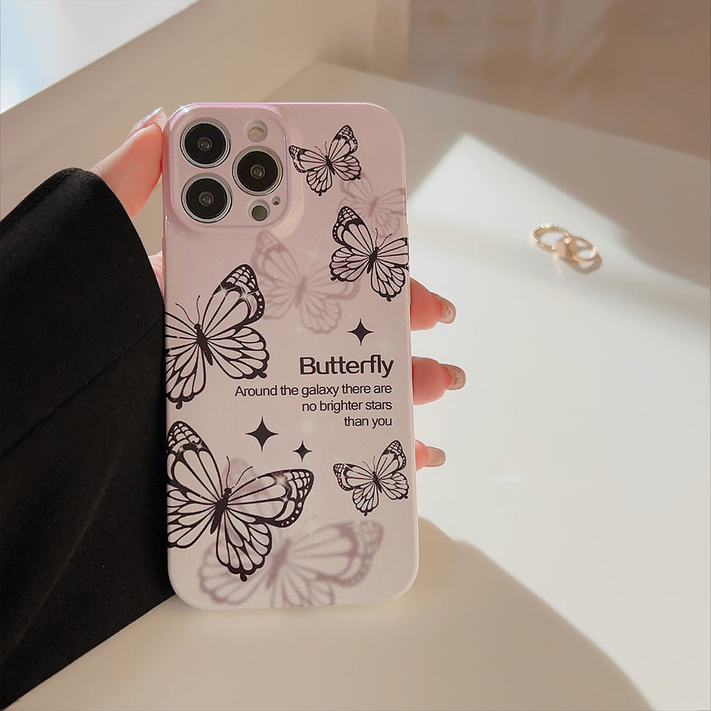 Phantom Black Butterfly iPhone Case