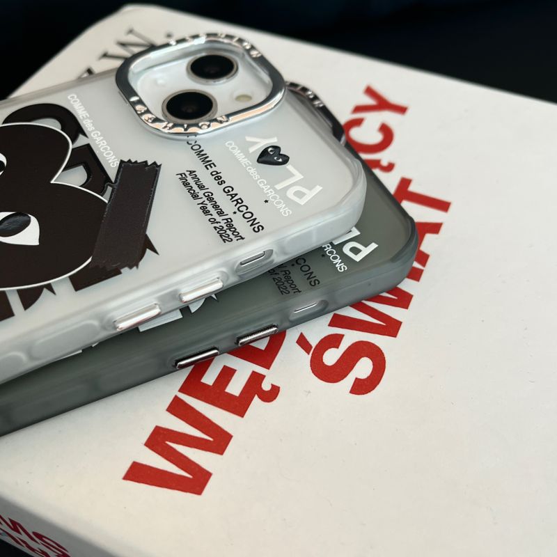 Comme des garcons iphone x case grey Clearance