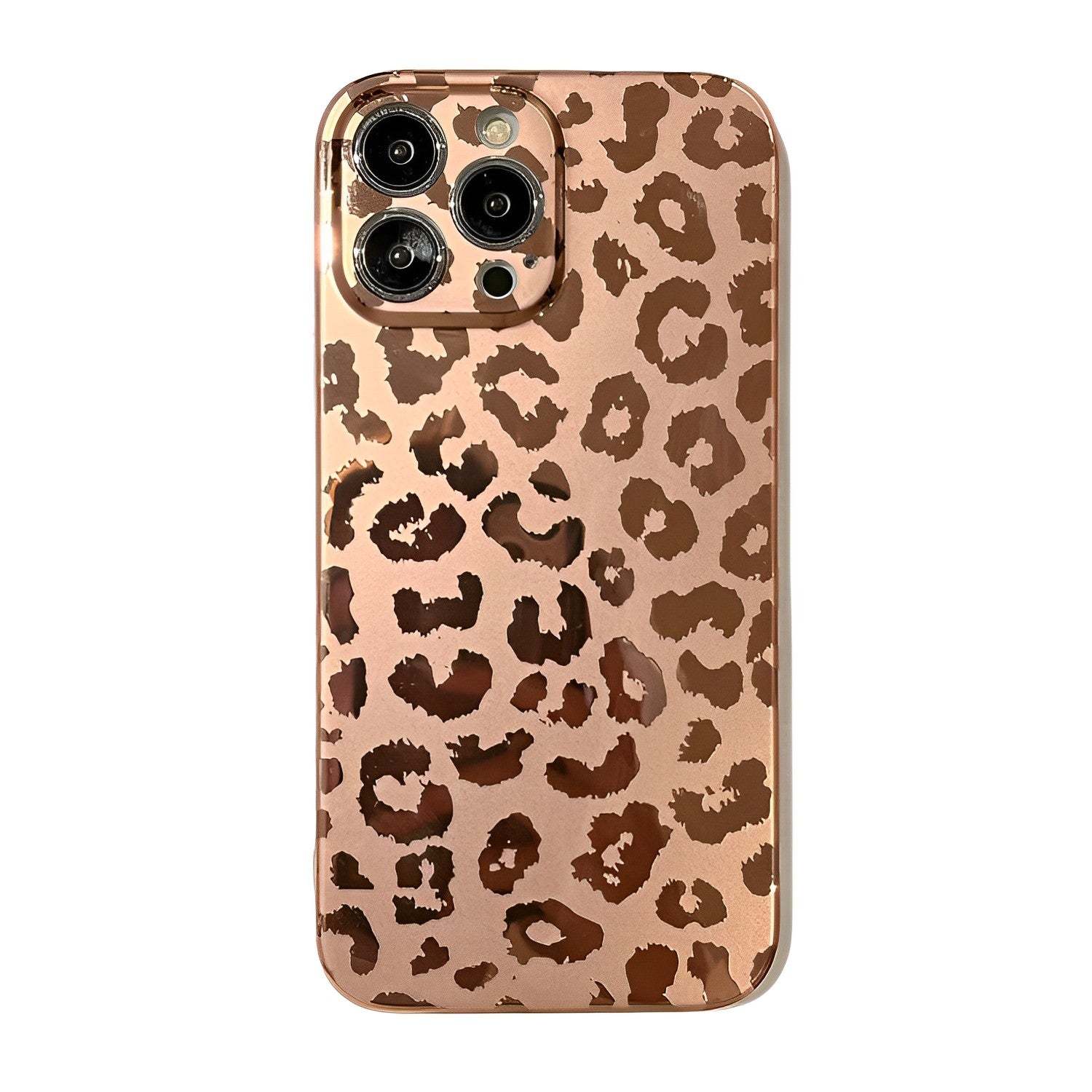 Electroplating Cheetah iPhone Case