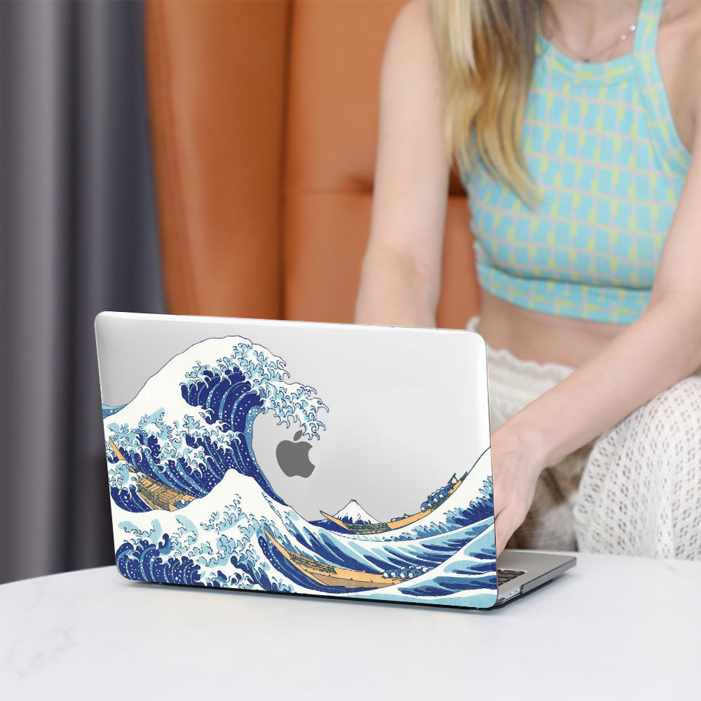 Sailing on the waves Macbook case