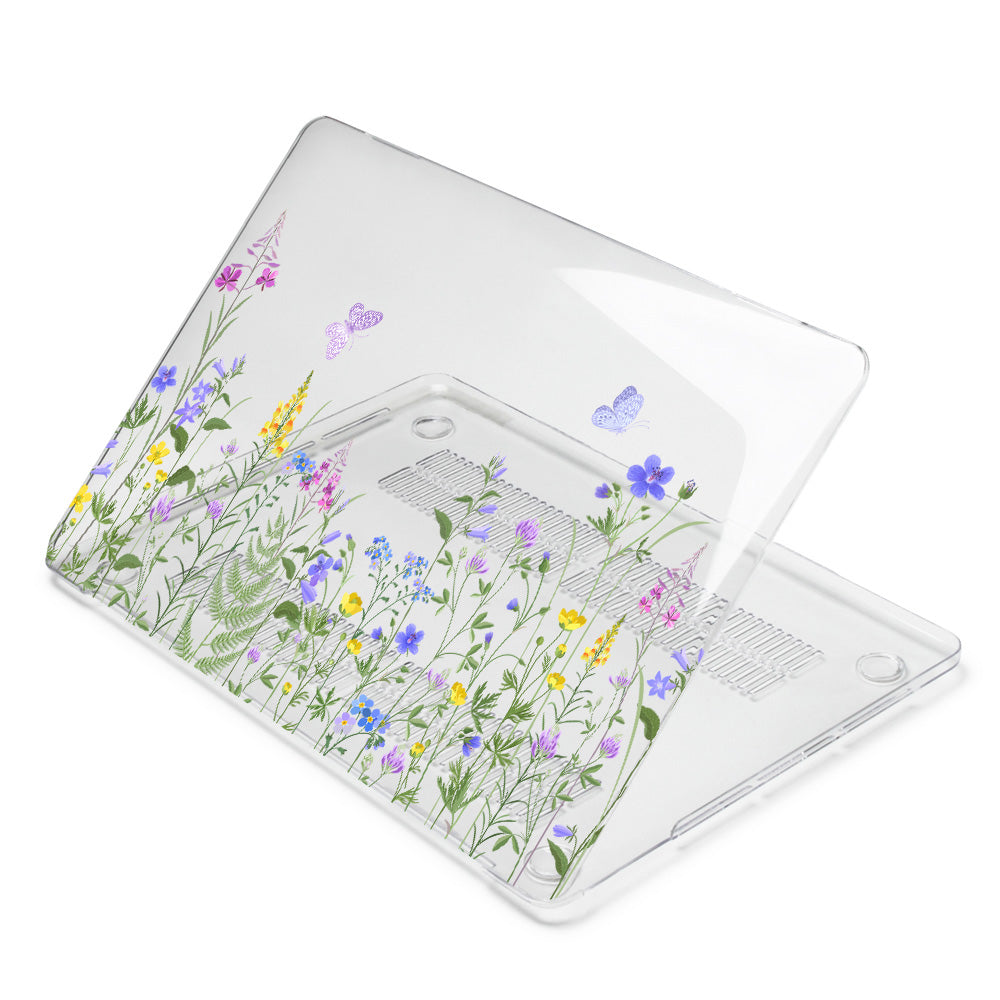 Butterfly in grass Macbook case