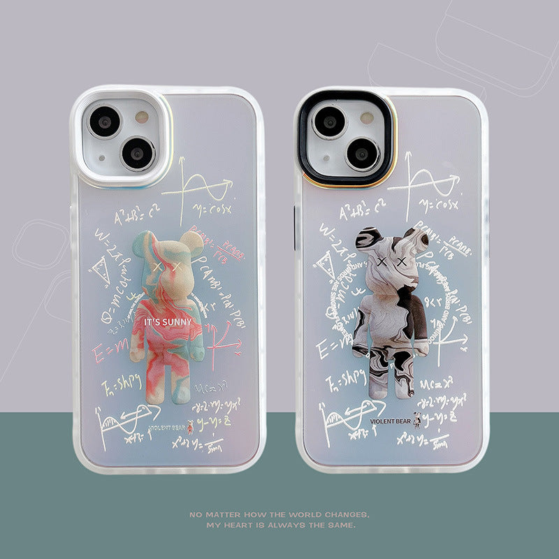 Abstract Math Violent Bear Kwas iPhone Case