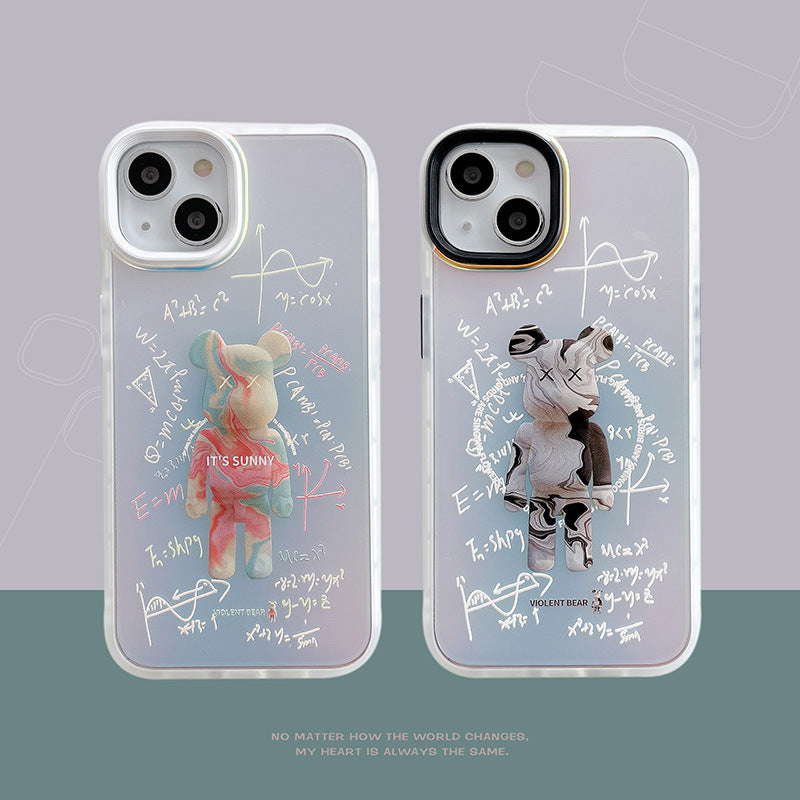 KAWS Abstract Math Violent Bear iPhone Case