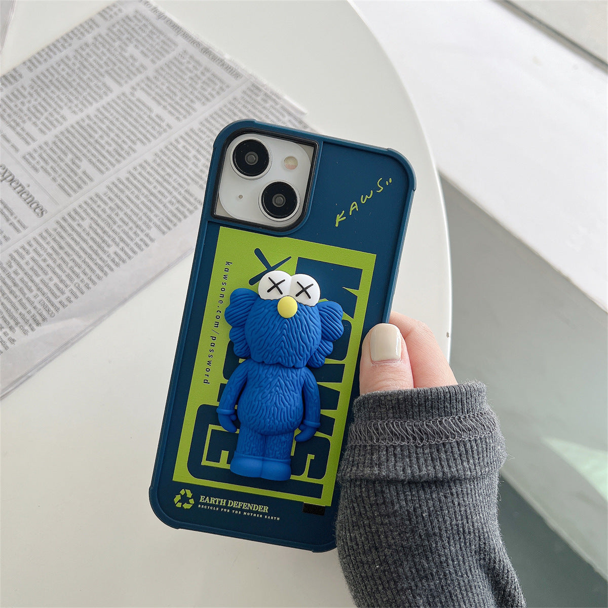 KAWS 3D Sesame Street iPhone Case