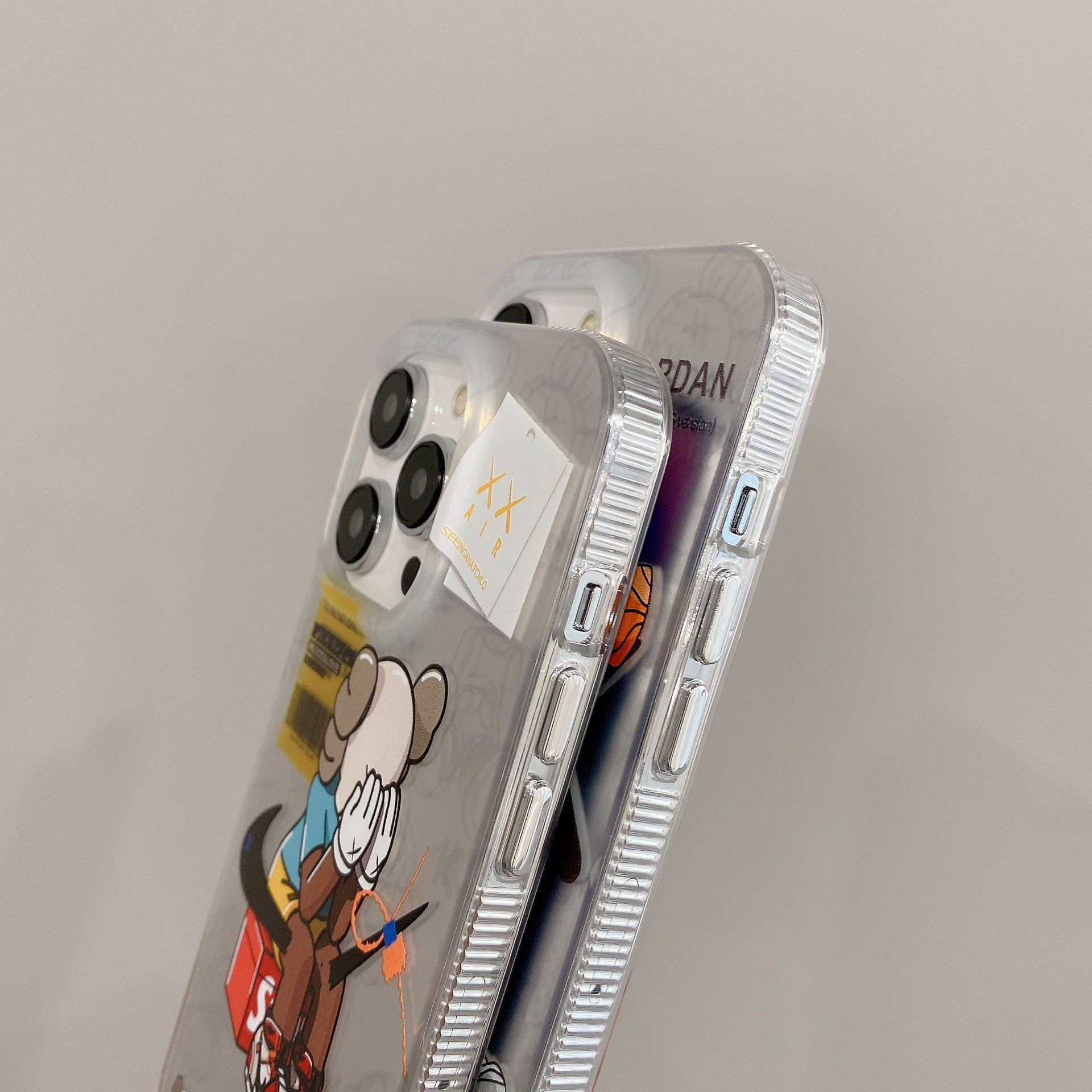Kaws × AIR JORDAN 1  Laser Plating iPhone Case