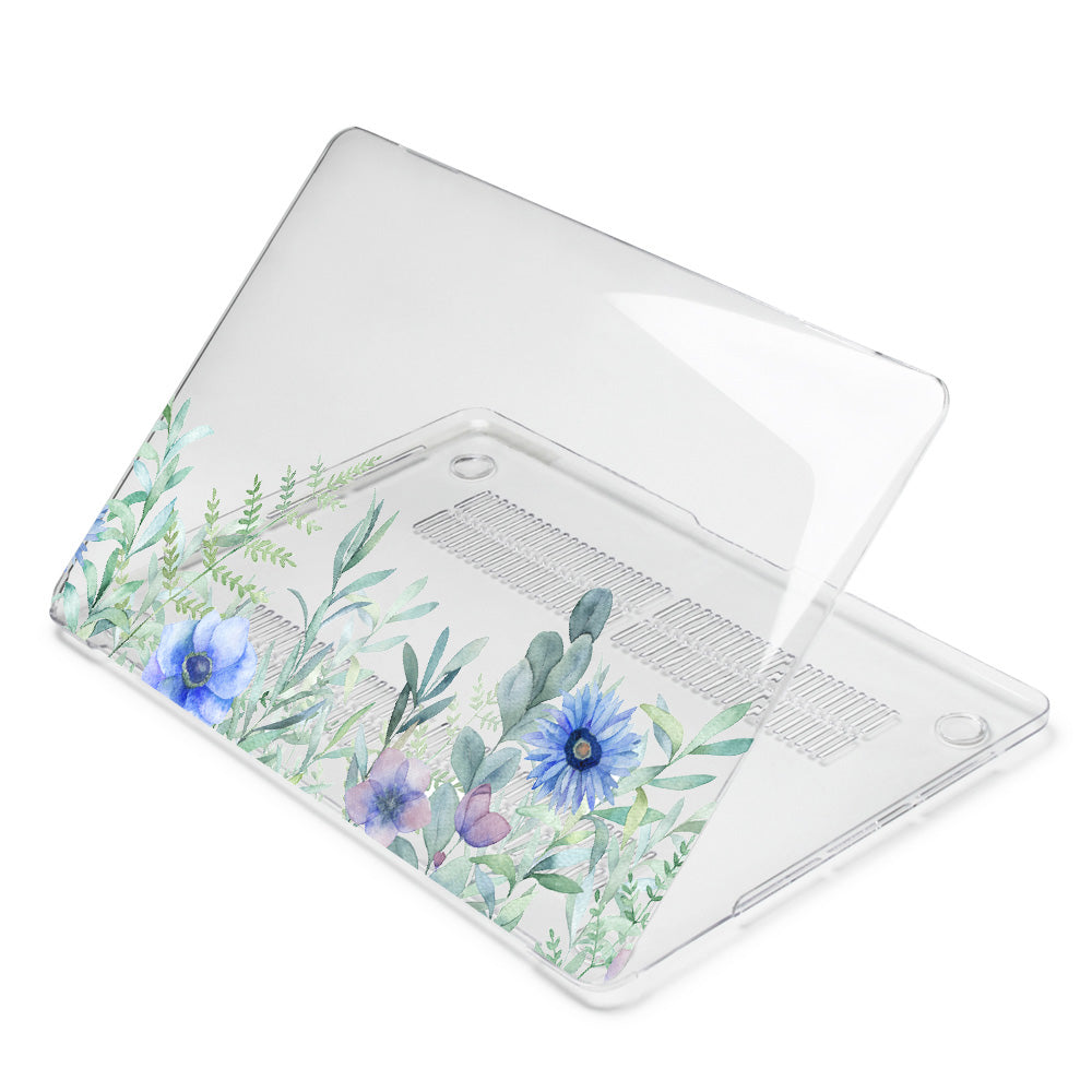 Blue Flower Blooming Macbook case