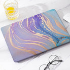 Golden border marble | Macbook case customizable Logo shines through - BELKCASE