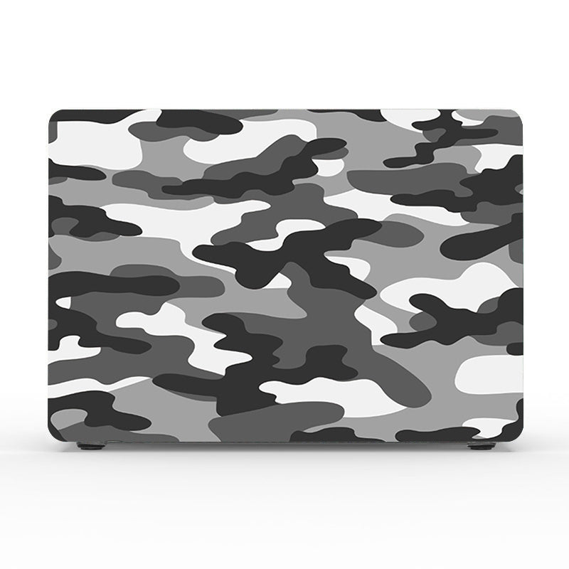 Gray Camouflage Macbook Case