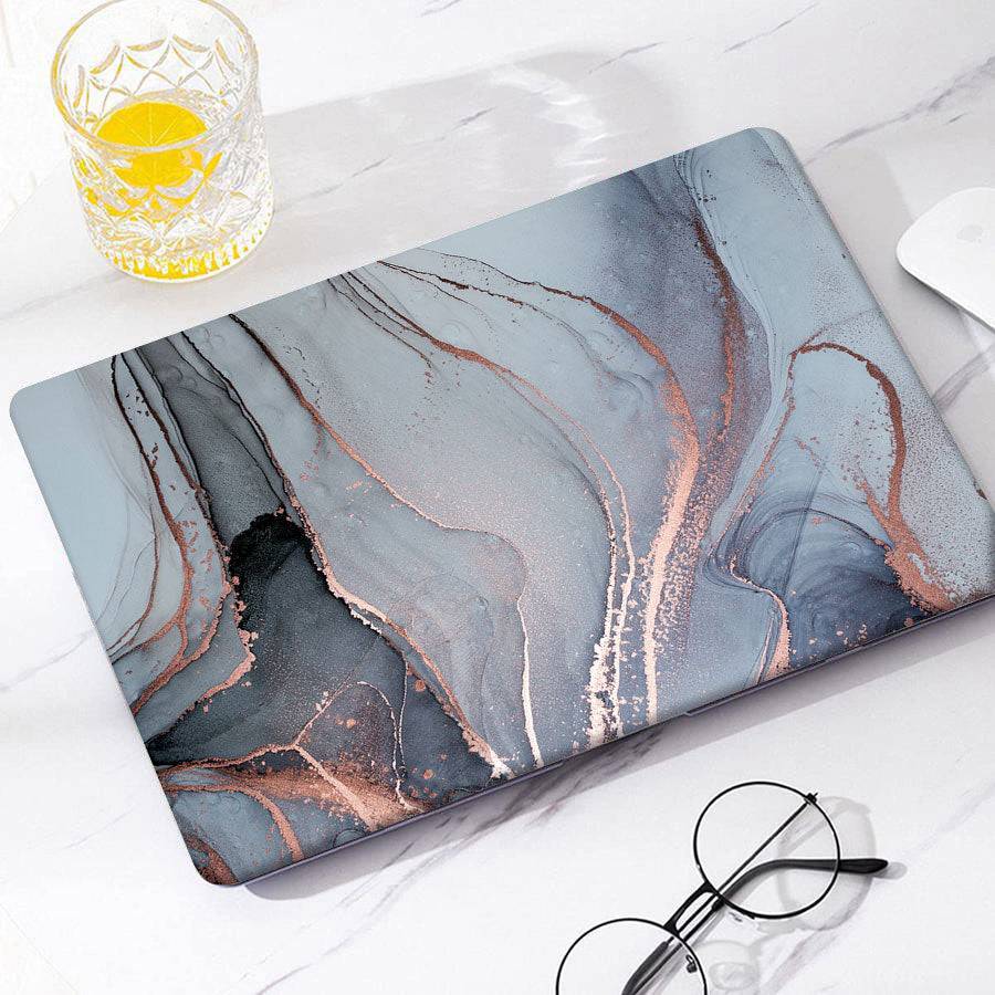 Dark gray marble | Macbook case customizable