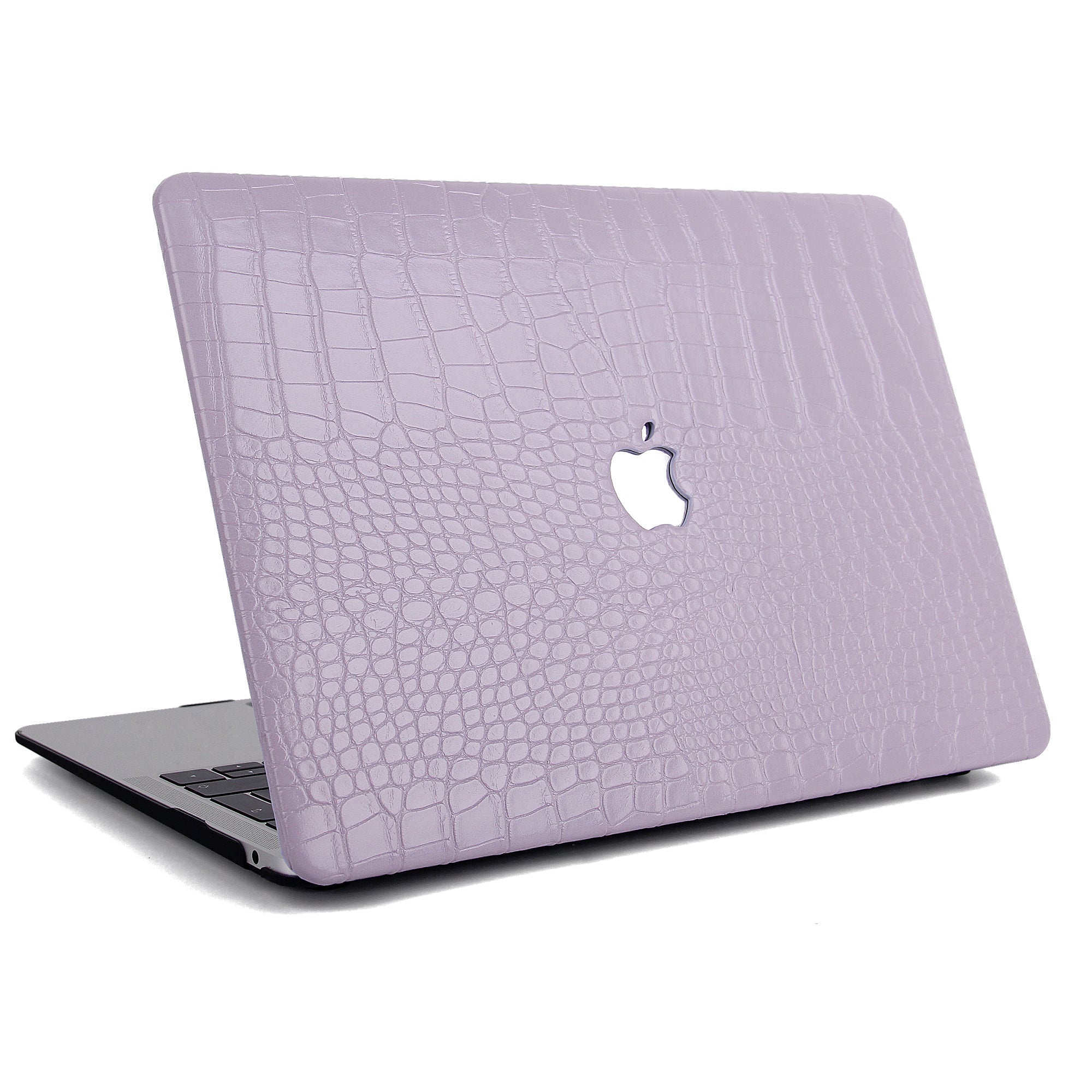 Faux Crocodile Purple MacBook Case