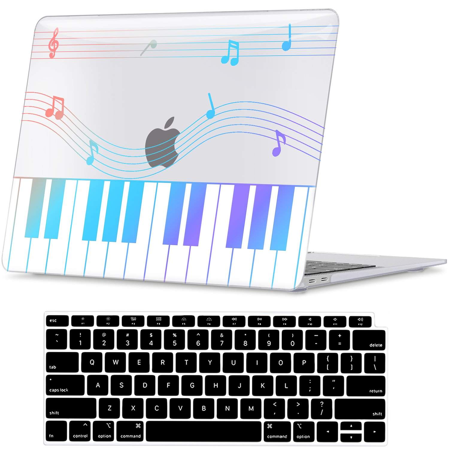 Laser MacBook Case with Piano Pattern