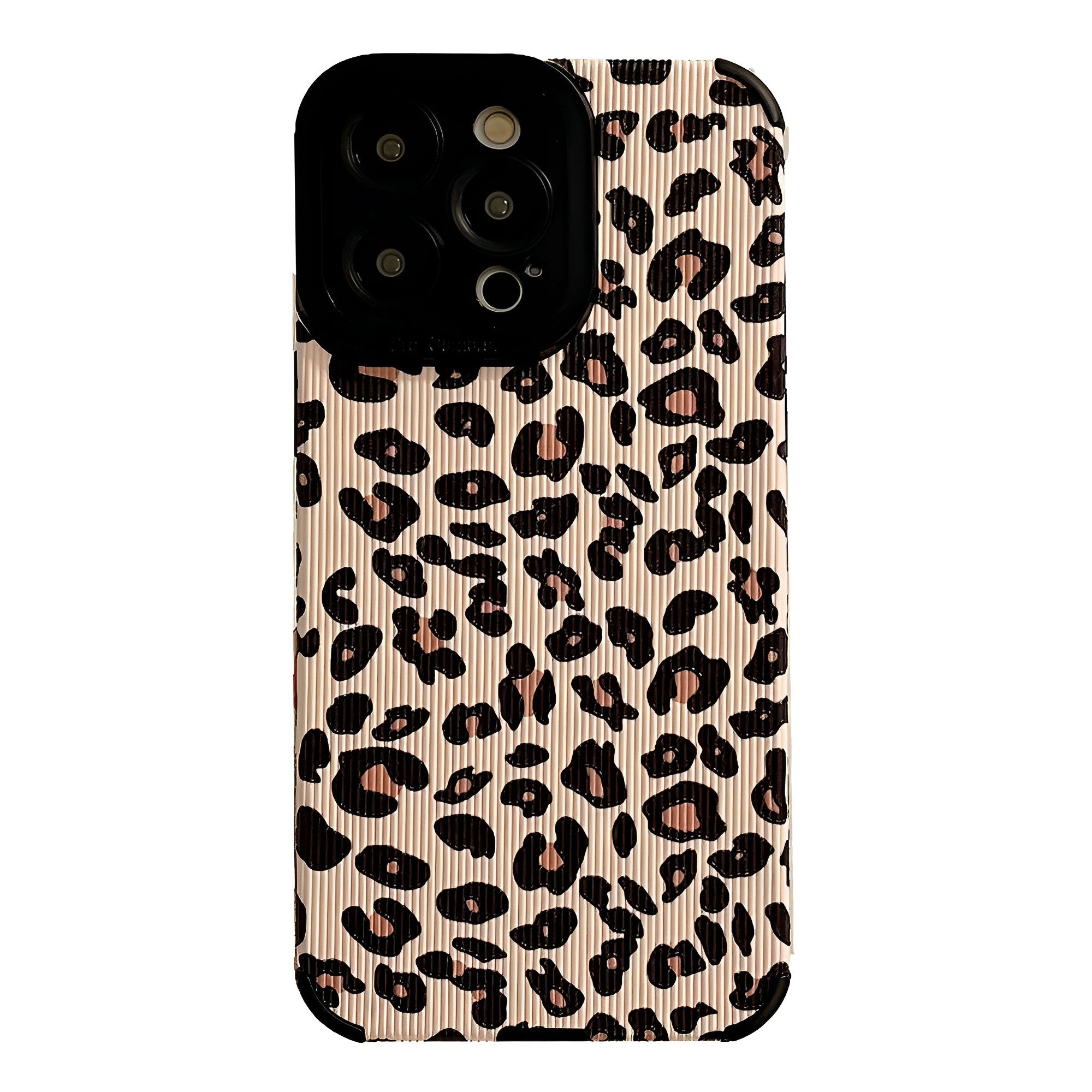 Striped leopard iPhone Case
