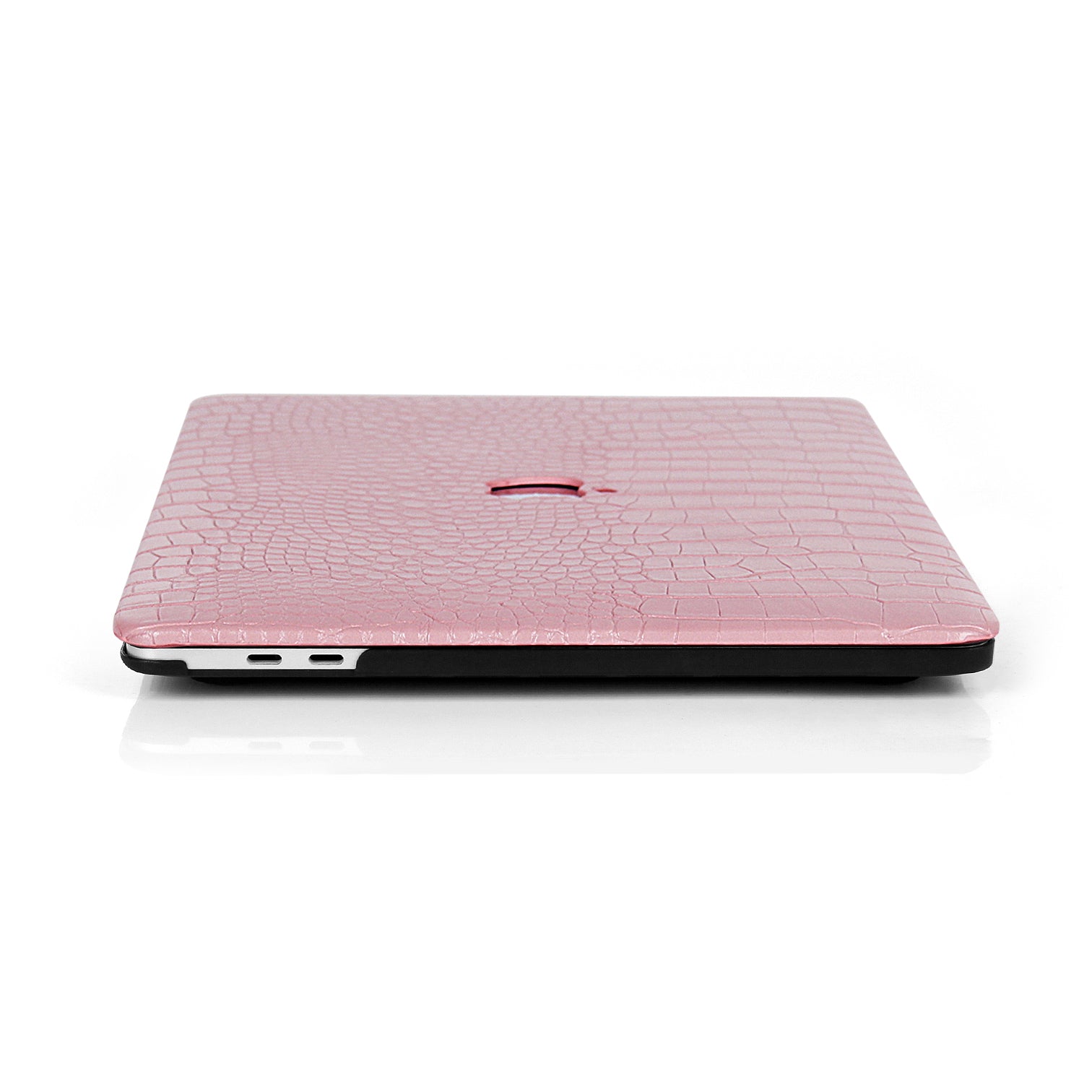 Faux Crocodile Pink MacBook Case