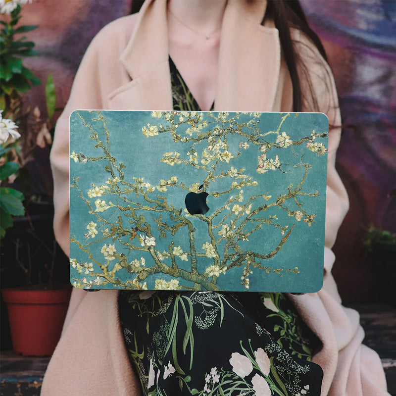 Funda Macbook Van Gogh Works ”Blooming Apricot Blossoms“ personalizable