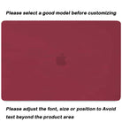 Frosted Wine Red | Macbook case customizable