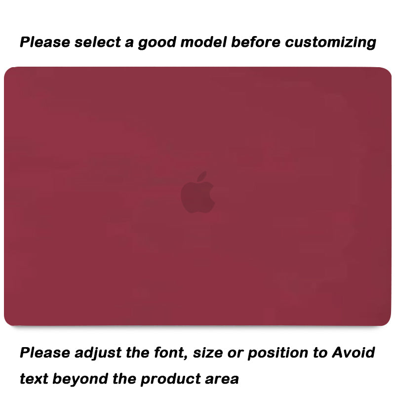 Frosted Wine Red | Macbook case customizable