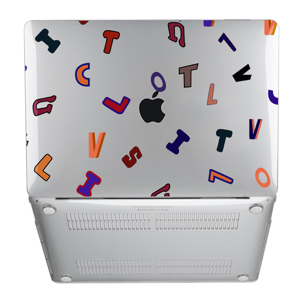Colorful Letters Macbook case
