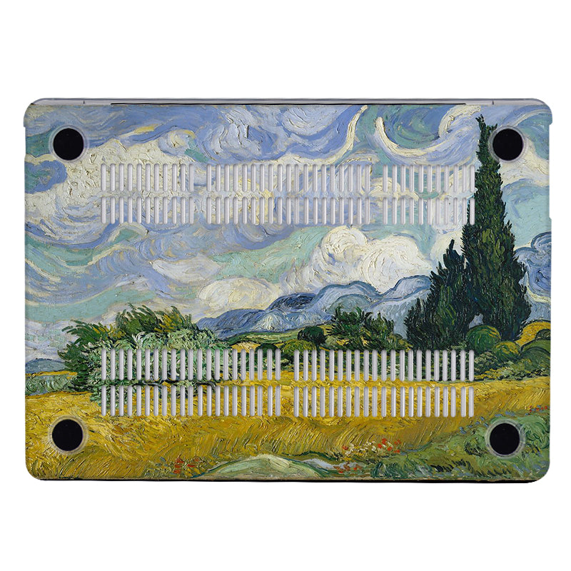 Van Gogh ''Wheat Field and Cypress'' Macbook Case