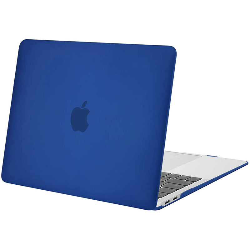 Frosted Dark Blue Macbook case customizable
