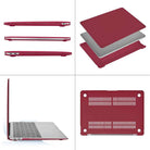 Frosted Wine Red | Macbook case customizable