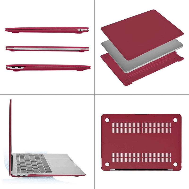 Frosted Wine Red | Macbook case customizable