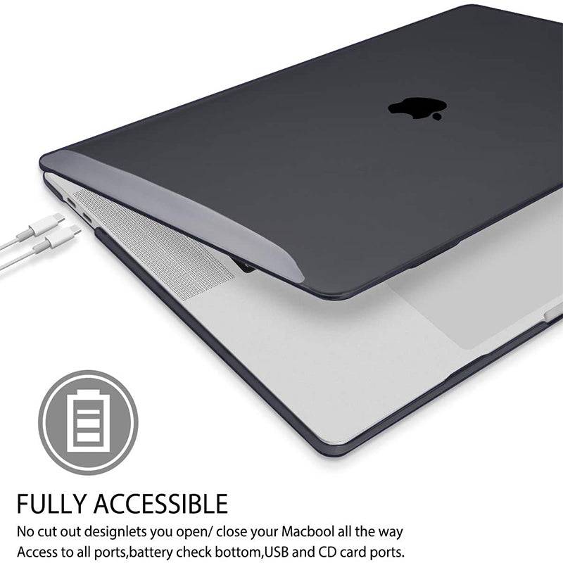 Transparent black Macbook case customizable