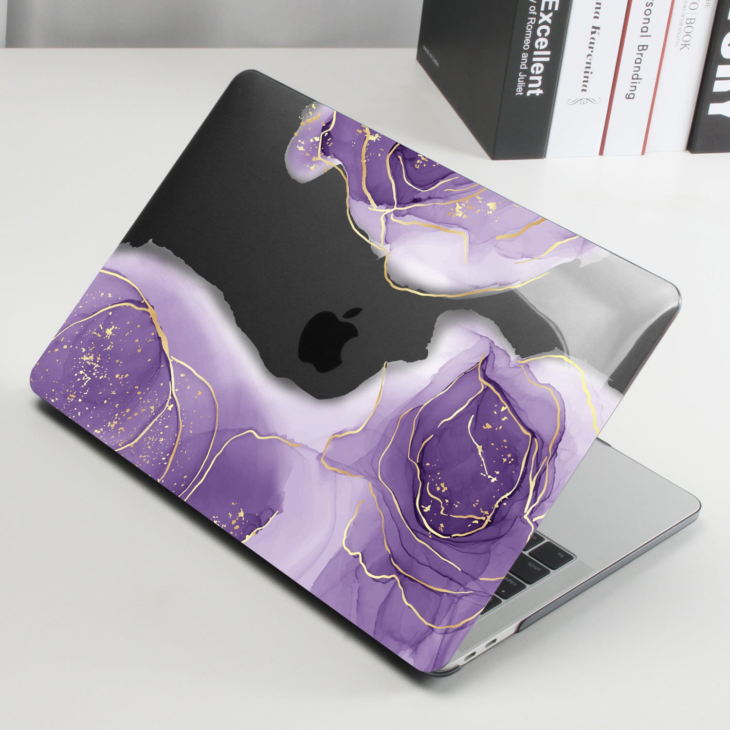 Purple Marble Macbook Case