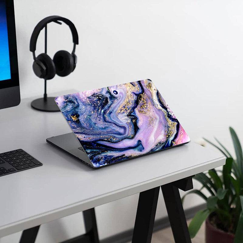 Charming Gold Purple Marble | Macbook case customizable