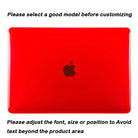 Transparent red | Macbook case customizable