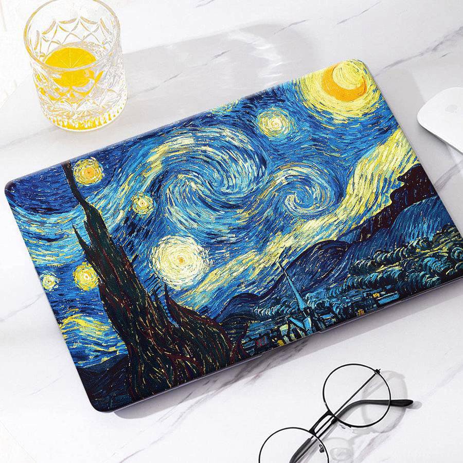Coque MacBook Air A2681 M2, Van Gogh, La nuit étoilée – Berkin Arts