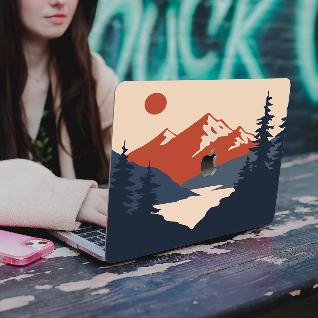 Red Sun Peak  Macbook Case