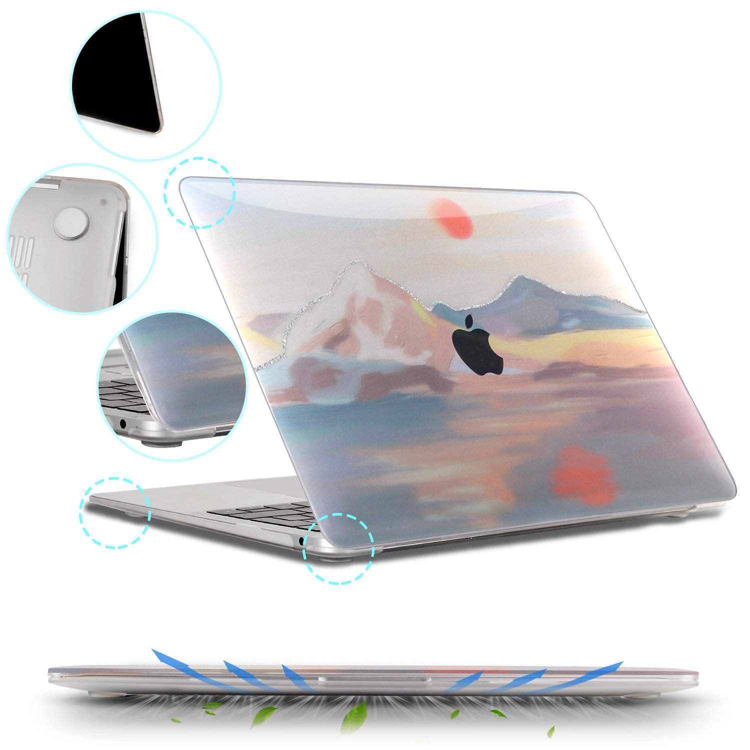 Painting MacBook Case with Sunset Pattern