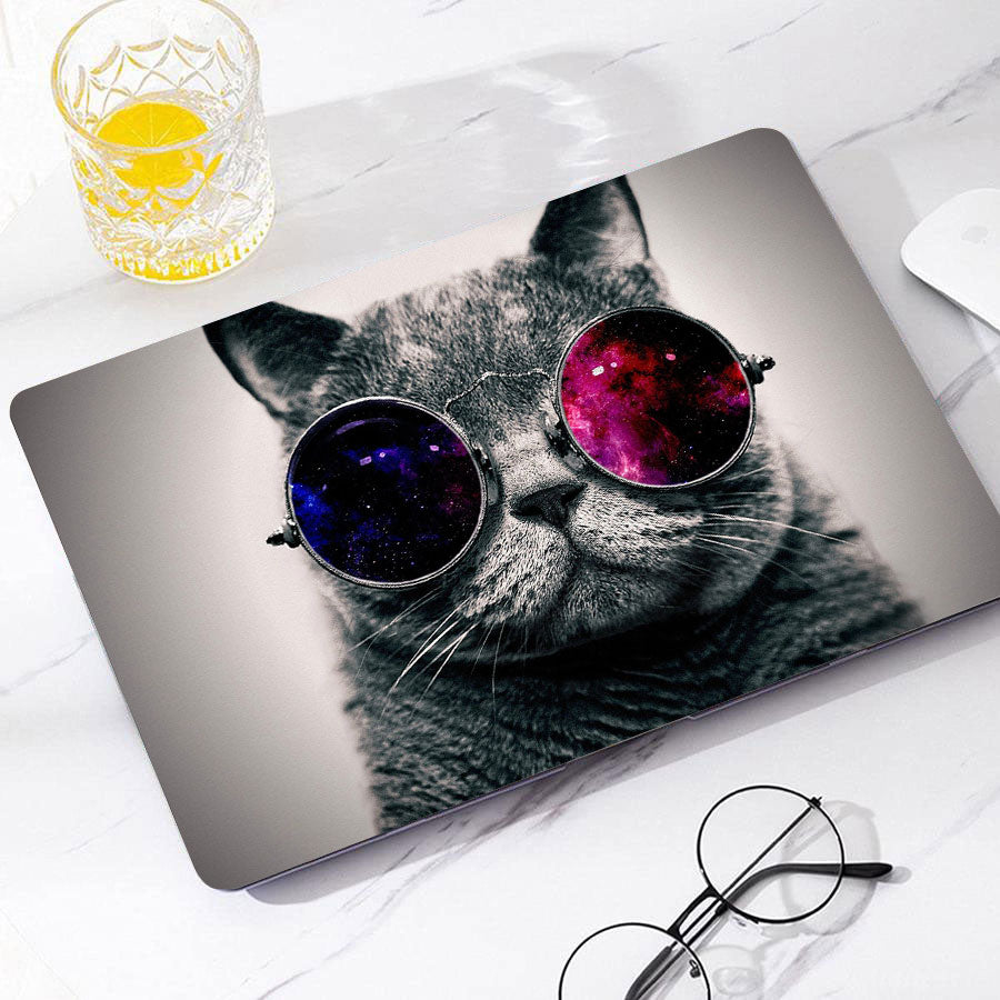 Cool Face Cat Macbook Case
