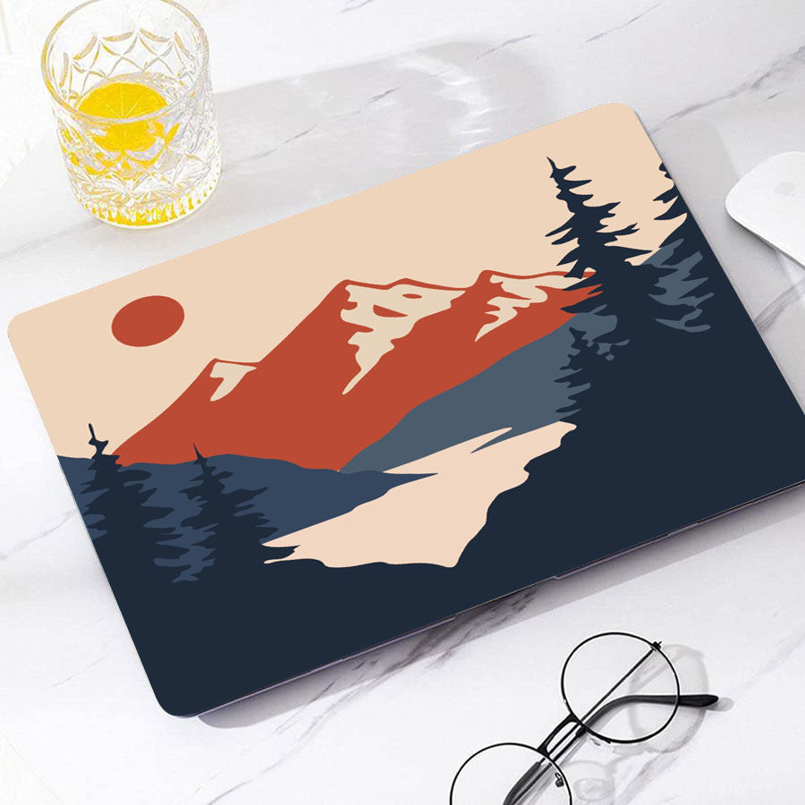 Red Sun Peak  Macbook Case