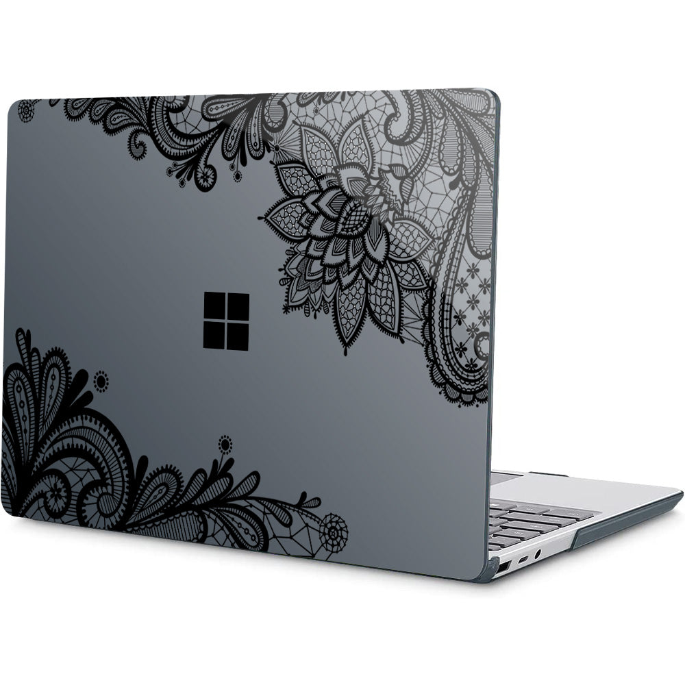 Black Lace Microsoft Surface Laptop Case
