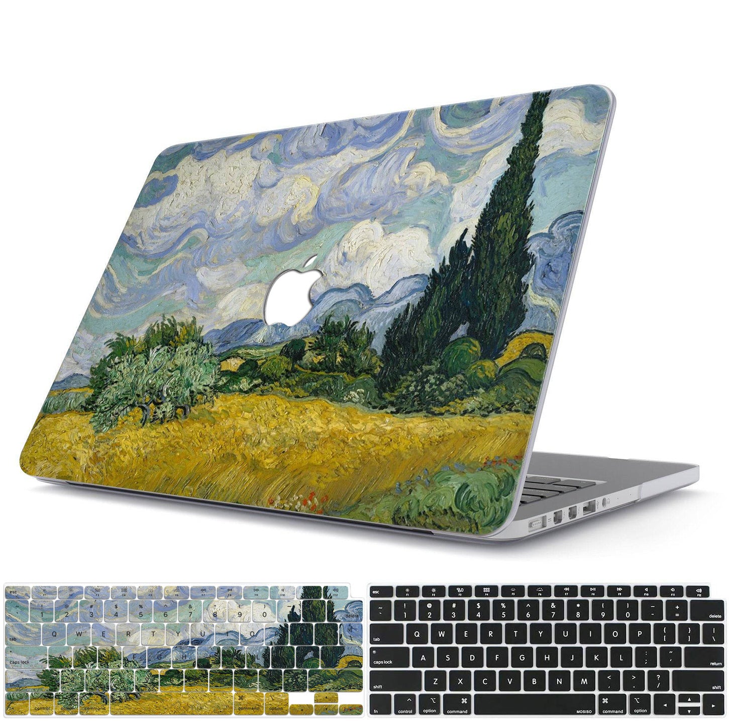 Funda Macbook Van Gogh Works ''Campo de trigo y ciprés''